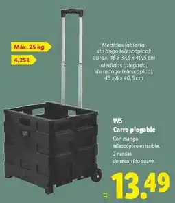 Lidl W5 - carro plegable oferta
