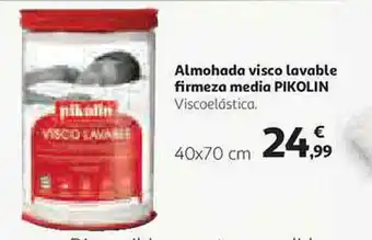 Alcampo Almohada Visco Lavable Firmeza Media Pikolin oferta