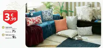 Alcampo Cojín Loneta Cojín Rayas O Liso oferta