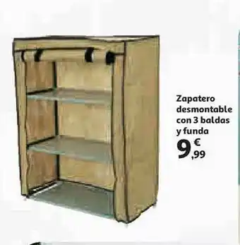 Alcampo Zapatero Desmontable Con 3 Baldas Y Funda oferta
