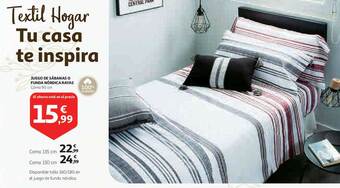Alcampo Juego De Sábanas O Funda Nórdica Rayas oferta