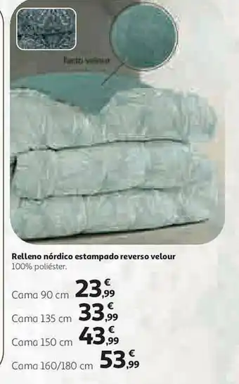 Alcampo Relleno Nórdico Estampado Reverso Velour oferta