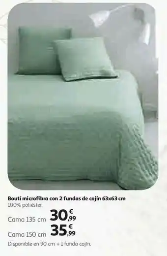 Alcampo Bouti Microfibra Con 2 Fundas De Cojín 63x63 Cm oferta