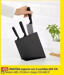 IKEA Abs - soporte con 3 cuchillos oferta