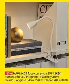 IKEA Cj - navlinge foco con pinza oferta