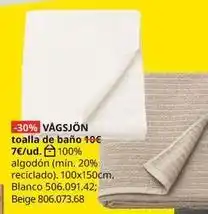 IKEA Blanco - toalla de bano oferta