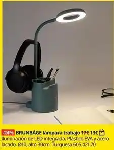 IKEA Eva - brunbage lámpara trabajo oferta