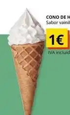 Cono de hojador vainilla