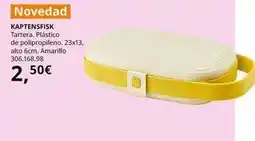 IKEA Tartera, plástico de polipropileno, alto 6cm, amarillo oferta