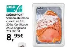 IKEA Salmón ahumado curado en frio. certificado oferta