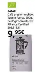 IKEA Café presión molido. tueste fuerte. ecológico/rainforest alliance certified oferta