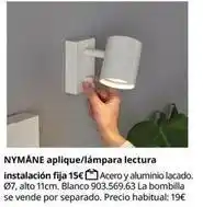 IKEA Blanco - nymane aplique/lámpara lectura oferta