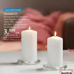 IKEA Ikea - vela gruesa sin perfume. cera vegetal y de parafina oferta