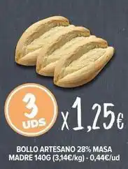 Cash Fresh Bollo - artesano 28% masa madre oferta