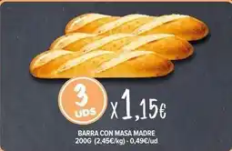 Cash Fresh Barra con masa madre oferta