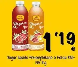 Cash Fresh Reina - yogur liquido fresa/ platano o fresa oferta