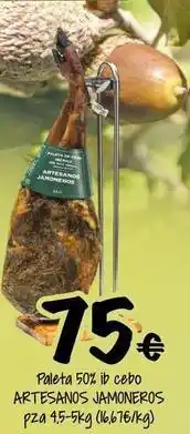 Cash Fresh Artesanos gardel - paleta 50% de cebo oferta