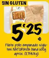 Cash Fresh El corte inglés - filete pollo empanado s/glu-ten band oferta