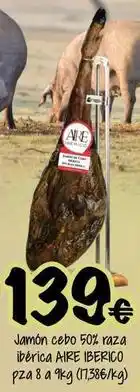 Cash Fresh Legado ibérico - jamón cebo 50% raza ibérica oferta