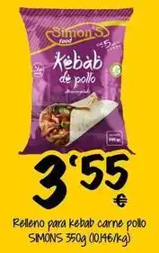 Cash Fresh Simon's - relleno para kebab carne pollo oferta
