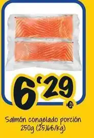 Cash Fresh Salmón congelado porción oferta