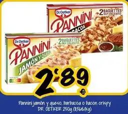 Cash Fresh Dr oetker - pannini jamon y queso, barbacoa o bacon crispy oferta