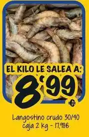 Cash Fresh Langostino crudo oferta