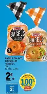 E.Leclerc Bimbo - bagels clasico o semillas oferta