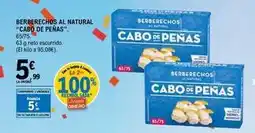 E.Leclerc Cabo de peñas - berberechos al natural oferta