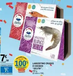 E.Leclerc Delfín - langostino crudos o cocidos oferta