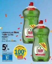 E.Leclerc Fairy - lavavajillas mano ultra poder oferta