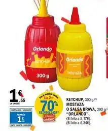 E.Leclerc Orlando - ketchup, mostaza o salsa brava oferta