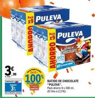 E.Leclerc Puleva - batido de chocolate oferta