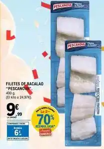 E.Leclerc Pescanova - filetes de bacalao oferta