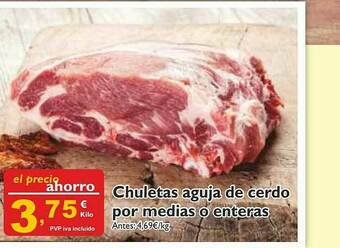 Supermercados La Despensa Chuletas Aguja De Cerdo Por Medias O Enteras oferta
