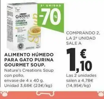 Supercor 2a Unidad -70% Alimento Húmedo Para Gato Purina Gourmet Soup oferta