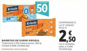 Supercor 2a Unidad -50% Barritas De Surimi Krissia oferta