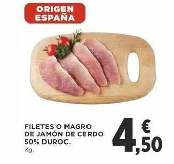 Supercor Filetes O Magro De Jamón De Cerdo 50% Duroc oferta