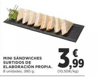 Supercor Mini Sándwiches Surtidos De Elaboración Propia oferta
