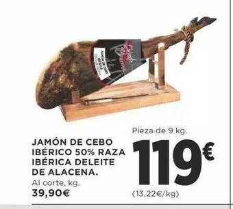 Supercor Jamón De Cebo Ibérico 50% Raza Ibérica Deleite De Alacena oferta