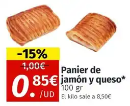 Maskom Supermercados Panier de jamón y queso oferta