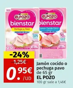 Maskom Supermercados El Pozo Jamón cocido o pechuga pavo oferta