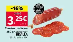 Maskom Supermercados Revilla Chorizo tradición oferta