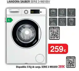 Milar Sauber Lavadora serie 3-w6105v oferta