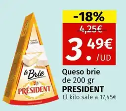 Maskom Supermercados President Queso brie oferta