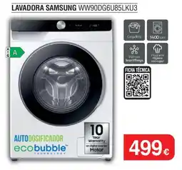 Milar Samsung Lavadora ww90dg6u85lku3 oferta