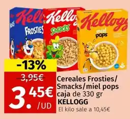 Maskom Supermercados Kellogg Cereales Frosties/ Smacks/miel pops caja oferta