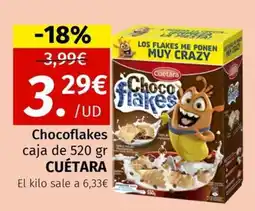 Maskom Supermercados Cuétara Chocoflakes caja oferta