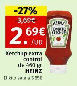 Maskom Supermercados Heinz Ketchup extra control oferta