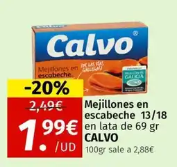 Maskom Supermercados Calvo Mejillones en escabeche oferta